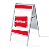 thumbnail of Showdown Kundenstopper - DIN A1 - Komplett-Set - Geöffnet Rot Deutsch - Rot/Schwarz
