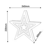 thumbnail of LED-Weihnachtsdeko "Stern" H: 23 cm