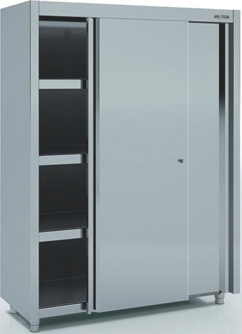 ERATOS Armoire Haute A Portes Coulissantes Aisi-304 18/10 - 1200X600X1900 APC-120