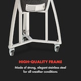 thumbnail of Queensize Kamado Grill Thermometer abnehmbare Seitenteile schwarz Schwarz