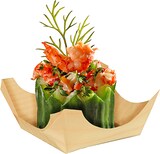 thumbnail of 500 Stück Fingerfood-Schalen, Holz  pure  eckig 1,5 x 4 x 4 cm