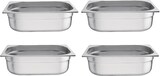 thumbnail of Vogue GN-Behälter GN1/2 - 10cm - 6,2L - 4 Behälter - Edelstahl