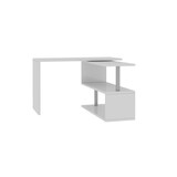 thumbnail of Dmora Schreibtisch Dascagn, Eck-PC-Schreibtisch, Mehrzweck-Bürotisch, 100 % Made in Italy, 120 x 50 x 75 cm, glänzendes Weiß