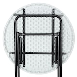 thumbnail of Casaria Stehtisch klappbar Bistrotisch 110 cm x 72 cm Weiß