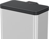 thumbnail of Mülltrennsystem Öko duo Plus L, Tret-Mülleimer, Abfalltrenner, Abfalleimer, Edelstahl, 17 + 9 L, 0630-200