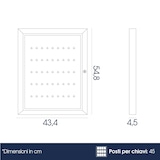 thumbnail of Danieli Store | Armario para Llaves con 45 Ganchos Numerados | Caja para Llaves con Puerta de Acrílico Transparente y Fondo de Acero Lacado.