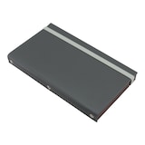 thumbnail of Securit® Porta-cuentas "Leather" - Gris - Cubierta de cuero, base de madera maciza y cierre elástico