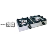 thumbnail of Piano cottura-Fornello gas da banco professionale, con 2 fuochi da 8+3 Kw, BIG7002L3