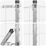thumbnail of vidaXL Zaun mit Pfosten Silber 0,8 x 25 m Stahl