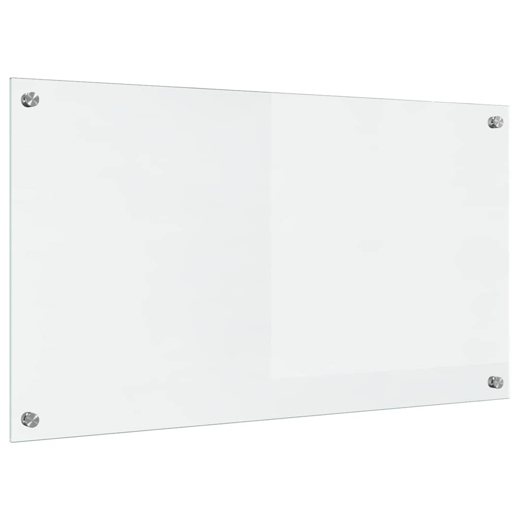 vidaXL Küchenrückwand Transparent 90 x 50 cm Gehärtetes Glas