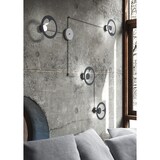 thumbnail of Applique Moderna Tonda Fuel 1 Luce In Metallo Grigio Antracite Gx53