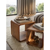 thumbnail of Moderne Akazie Satztische 2er Set, Massivholz - Vielseitig & Handgefertigt. 43x36x43 cm | Kadima Design