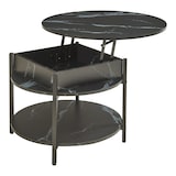 thumbnail of Helloshop26 - Mesa de centro lateral com tampo elevável efeito mármore preto 03_0010800