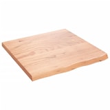 thumbnail of vidaXL Wandregal Hellbraun 60x60x(2-4) cm Massivholz Eiche Behandelt