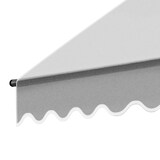 thumbnail of tectake Toldo dobrável para varanda com manivela, altura regulável - 200 x 180 cm cinzento claro