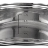 thumbnail of Resto Libra 92003 Stielkasserolle 3,6 l Ø 20 cm – Edelstahl 18/10 – Induktionsgeeignet – Mit Glasdeckel und Messskala