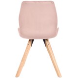 thumbnail of CLP Esszimmerstuhl Luna Samt HBT: 87,5x49x58 cm pink