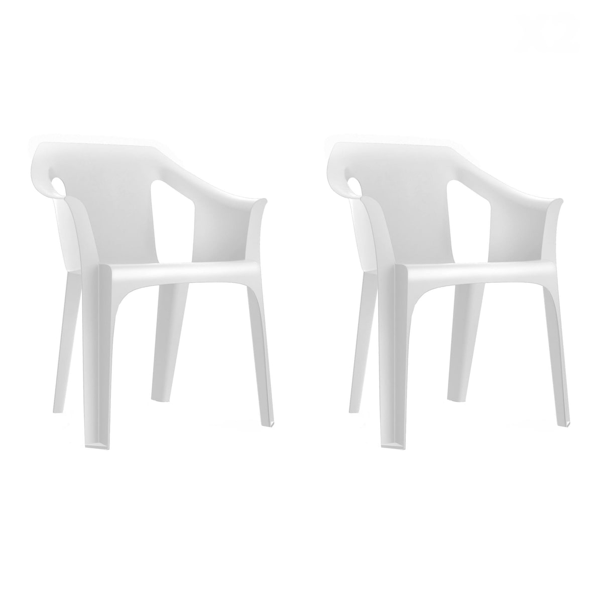 garbar COOL Poltrona Interior, Exterior Set 2 Branco