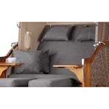 thumbnail of Strandkorb - bene living - Schleswig Pinie Zweisitzer - PE mokka - Modell 560