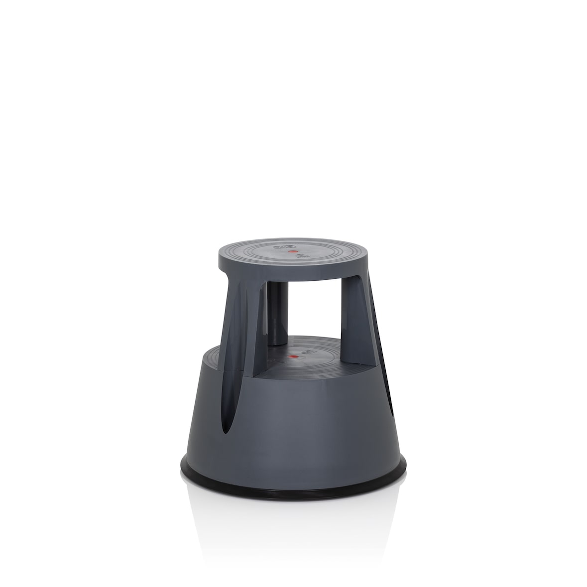 Pedana a rulli / Sgabello movibile TIO-M I Plastica Grigio scuro hjh OFFICE