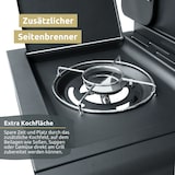 thumbnail of Gasgrill 3+1 Brenner mit Deckel DELO [Inkl. Handschuhe] Grillwagen mit Seitenbrenner Campinggrill mit Seitenablage & Thermometer