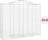 thumbnail of vidaXL Gabionen mit Hochbogen 14Stk. 200x50x160/180cm Verzinktes Eisen