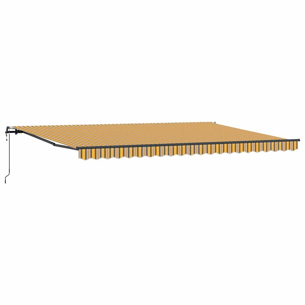 vidaXL Einziehbare Markise Mehrfarbig 500 x 300 cm Stoff und Aluminium