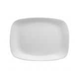 thumbnail of Platte Parma rechteckig 34x24cm zum Anrichten aus weißem Opalglas