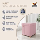 thumbnail of CASARIA® Sitzhocker mit Stauraum Samt Rosa