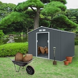 thumbnail of HATTORO S200 XXL Metall Gerätehaus Geräteschuppen Garten Haus Schuppen Gartenhaus Laube Grau