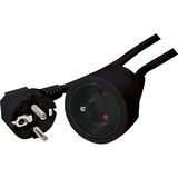 thumbnail of Cable prolongador - 5 m - color negro - 3g1.5 - toma de tierra de espiga