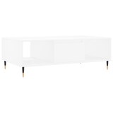 thumbnail of Table basse blanc 104x60x35 cm bois d'ingénierie Modèle Ombre Luxe Prime