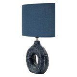 thumbnail of Mauro Ferretti - lampada da tavolo seta blu cm 28,5x15x43 - 171300000B