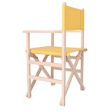 thumbnail of Aranaz Sillón director sin barniz lona amarilla