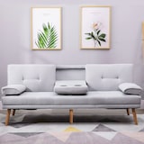 thumbnail of HOMCOM Divano Letto 3 Posti Stile Nordico Reclinabile con Tavolino