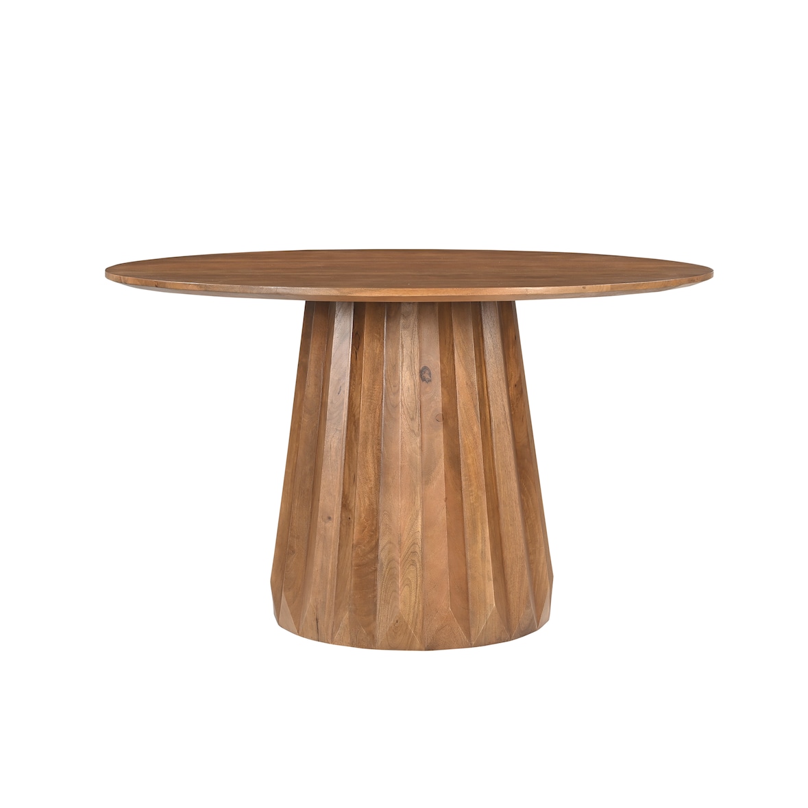 SIT Möbel Tisch Ø 130 cm | runde Tischplatte | Mango massiv natur | B 130 x T 130 x H 76 cm | 14830-01 | Serie MANGO NATURAL
