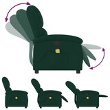 thumbnail of vidaXL Massagesessel Dunkelgrün Samt
