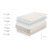 thumbnail of Visco-elastisch Matrass Eco Nature Memory Foam - 140X190 cm - Moonia