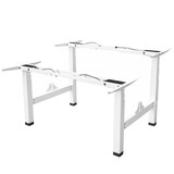 thumbnail of Elektrisch verstelbaar duo bureau - 180x80 cm - Two dual motor - Wit / Eiken