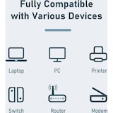 thumbnail of Adaptador USB Tipo C para Ethernet RJ45 1000 Mbps TOJ - Gigabit - Hub USB-C - Cinza Espacial