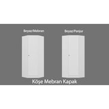 thumbnail of Armario Kale Corner-210 blanco 74x210x52 cm