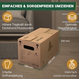 thumbnail of 40 x Umzugskarton Smart 40 kg Traglast stabile Umzugskiste Umzug Umzugsmaterial 2-wellige Movebox BB-Verpackungen