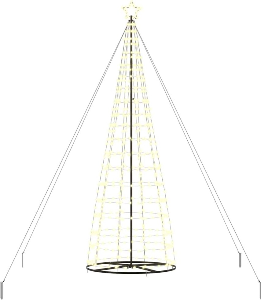 vidaXL LED-Weihnachtsbaum mit 800 LEDs Warmes Weiß 400 cm Eisen