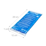 thumbnail of Relaxdays Kühlpads, 4er Set, Kalt-Warm-Kompressen, 12 x 29 cm, Erste Hilfe, wiederverwendbare Gelkühlkompressen, blau