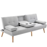 thumbnail of HOMCOM Divano Letto 3 Posti Stile Nordico Reclinabile con Tavolino