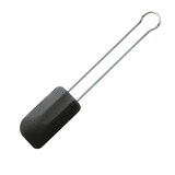 thumbnail of Rösle Teigschaber Silikon schwarz 26 cm Backhelfer Edelstahl 18/10 hitzefest