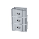 thumbnail of PROREGAL 3x Eurobox NextGen Portable Uno | HxBxT 32x40x60cm | 65 Liter | Eurobehälter, Transportbox, Transportbehälter, Stapelbehälter