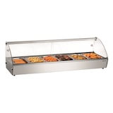 thumbnail of Warmhoudvitrine | RVS/Glas | R6 68L | 6x 1/3 GN | 230V | Achter Schuifdeuren | 1135x420x335(h)mm