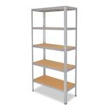 thumbnail of shelfplaza HOME 180x100x40 cm Schwerlastregal in verzinkt mit 5 Böden und 175 kg Traglast pro Boden