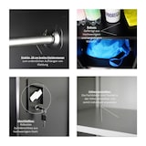 thumbnail of PROREGAL Mega Deal 2x Flügeltürenschrank ELEPHANT Metall Spind abschließbar 180x80x40cm Kleiderstange Stahlschrank Schwarz Garderobenschrank
